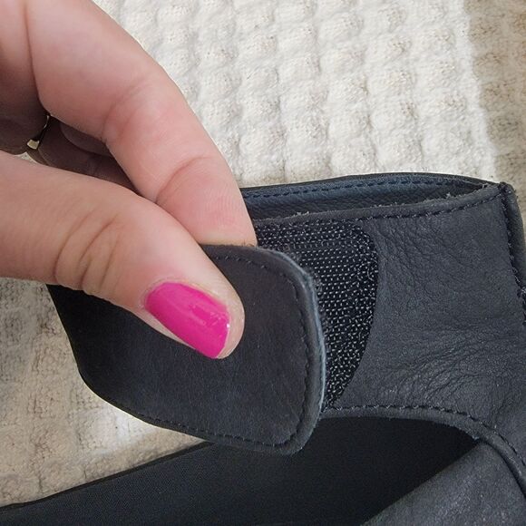 Dansko Lulu Mary Jane Ankle Strap Low Wedge Black Leather Shoes Size 41‎ 10.5-11 - Picture 11 of 16